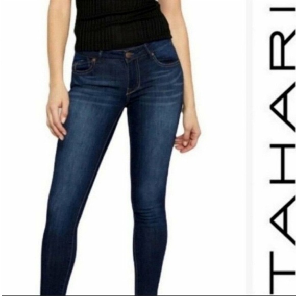 Tahari chloe Blue Jeans nwot - Picture 2 of 6